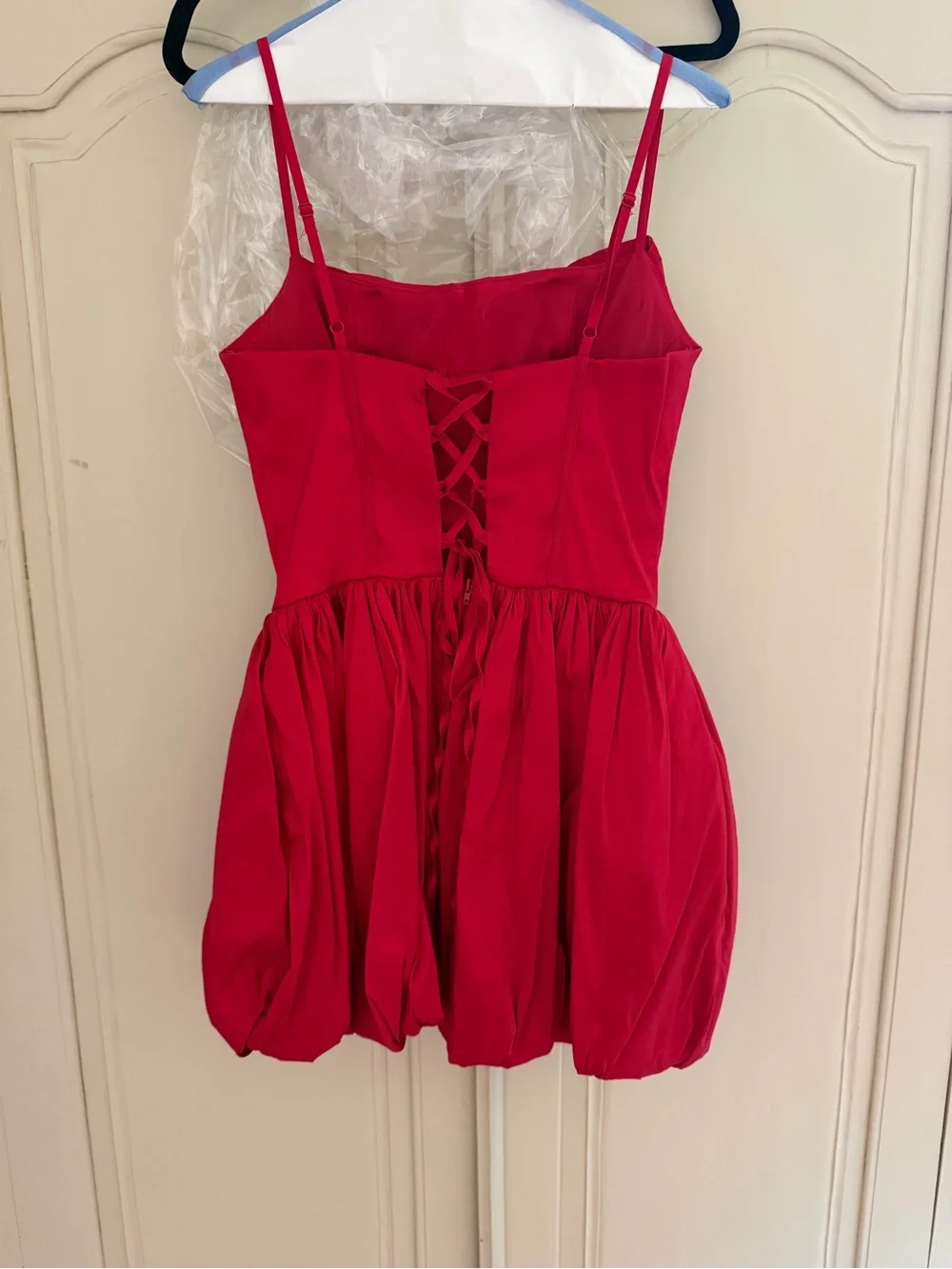 B Darlin Red Spaghetti-Strap Party Dress